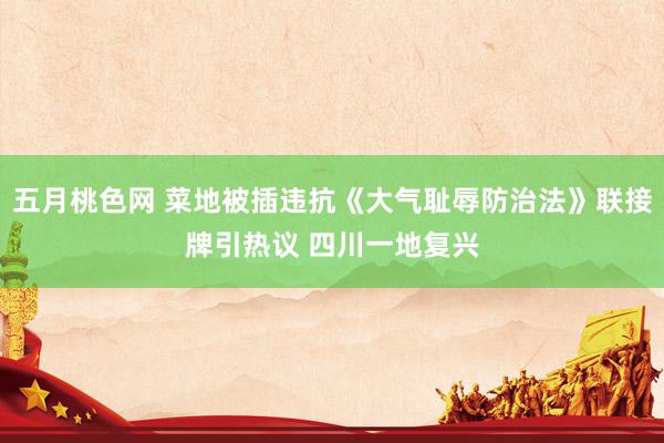 五月桃色网 菜地被插违抗《大气耻辱防治法》联接牌引热议 四川一地复兴